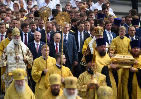 President Vladimir Putin attends events to mark 1030th anniversary of Baptism of Rus