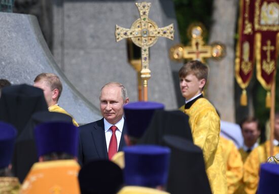 President Vladimir Putin attends events to mark 1030th anniversary of Baptism of Rus
