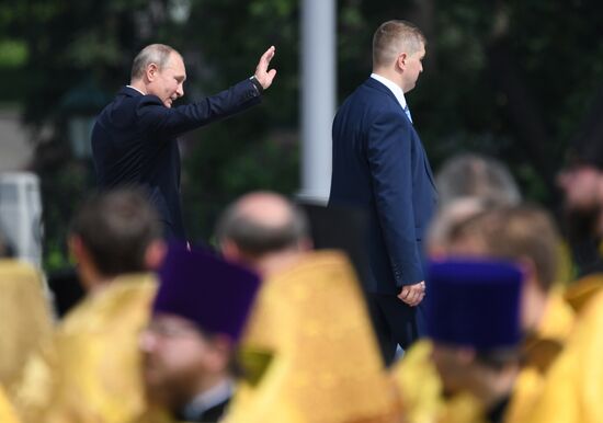 President Vladimir Putin attends events to mark 1030th anniversary of Baptism of Rus