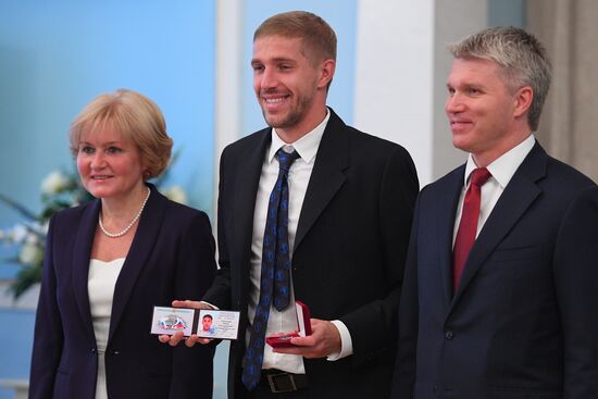 Russian national football team players awarded Merited Master of Sport title