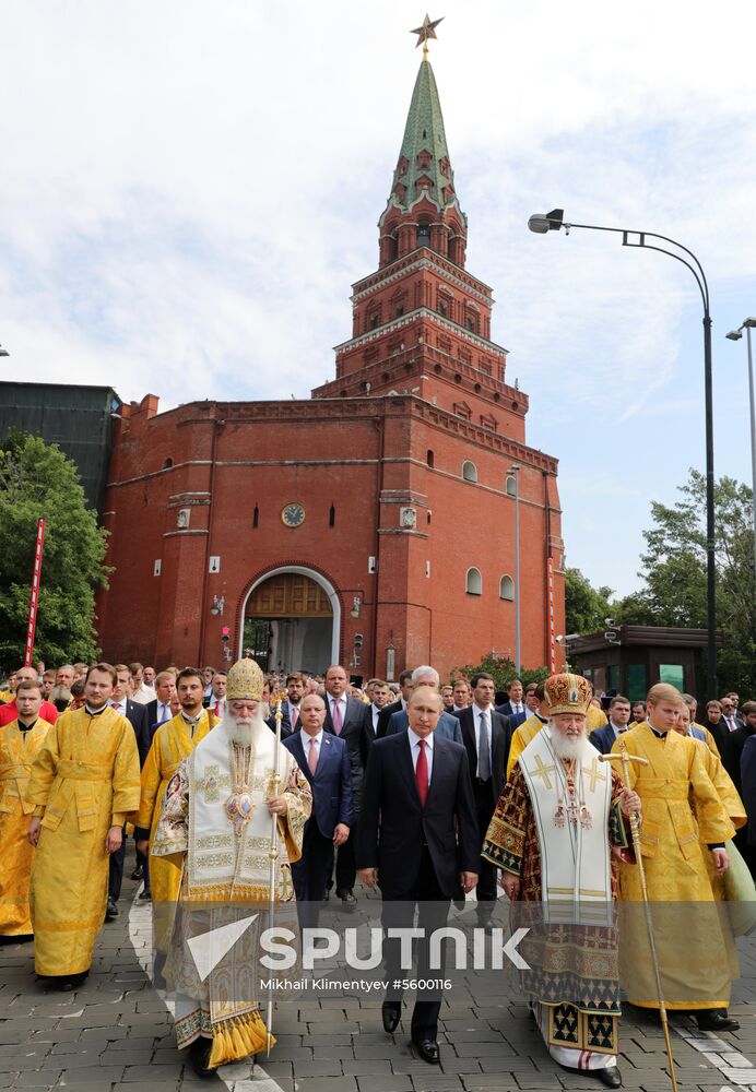 President Vladimir Putin attends events to mark 1030th anniversary of Baptism of Rus