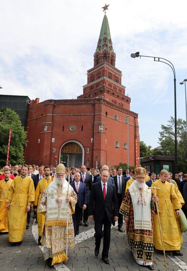 President Vladimir Putin attends events to mark 1030th anniversary of Baptism of Rus