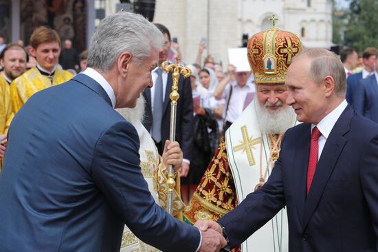 President Vladimir Putin attends events to mark 1030th anniversary of Baptism of Rus