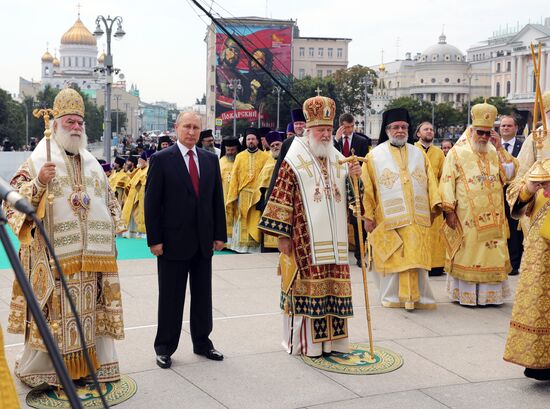 President Vladimir Putin attends events to mark 1030th anniversary of Baptism of Rus