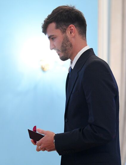Russian national football team players awarded Merited Master of Sport title