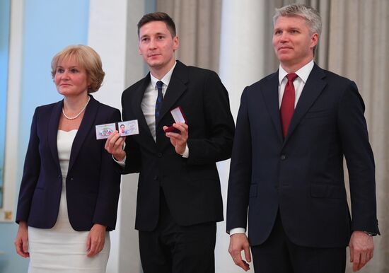 Russian national football team players awarded Merited Master of Sport title