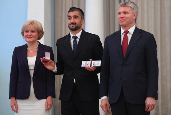 Russian national football team players awarded Merited Master of Sport title