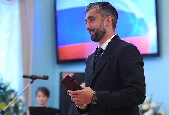 Russian national football team players awarded Merited Master of Sport title