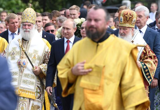 President Vladimir Putin attends events to mark 1030th anniversary of Baptism of Rus