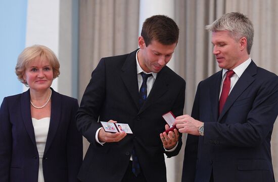 Russian national football team players awarded Merited Master of Sport title