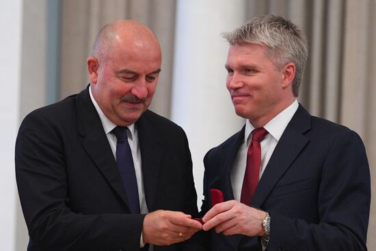 Russian national football team players awarded Merited Master of Sport title