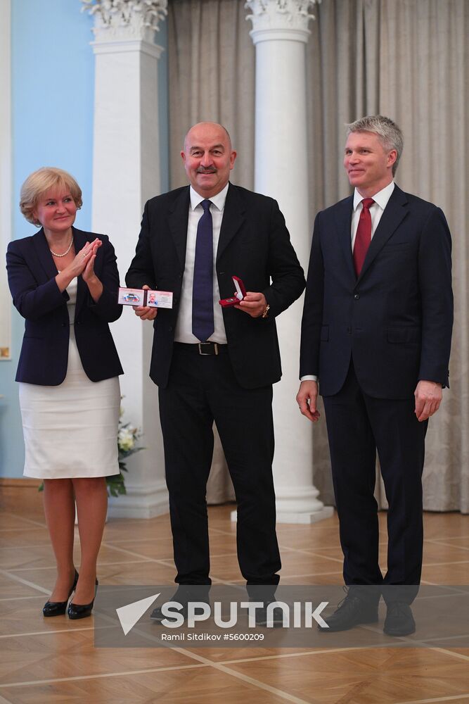 Russian national football team players awarded Merited Master of Sport title