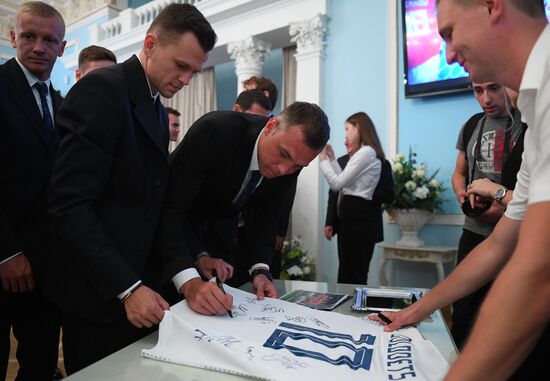 Russian national football team players awarded Merited Master of Sport title