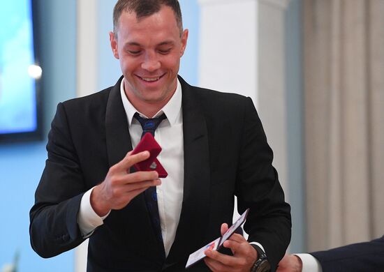 Russian national football team players awarded Merited Master of Sport title