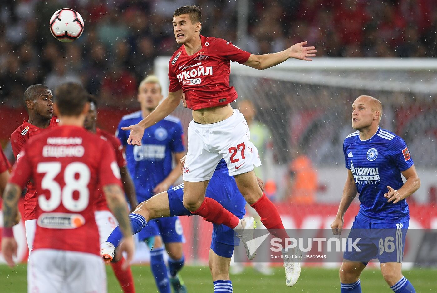 Football. Russian Premier League. Spartak vs. Orenburg
