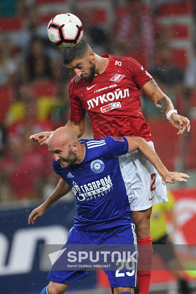 Football. Russian Premier League. Spartak vs. Orenburg
