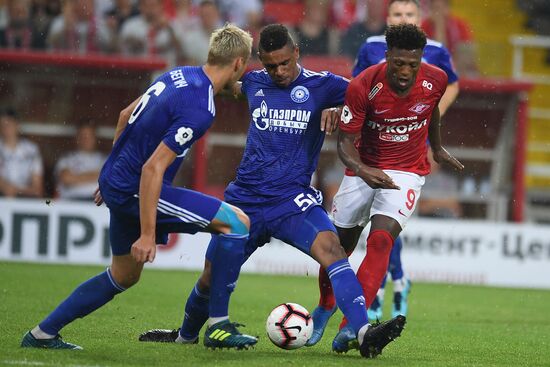 Football. Russian Premier League. Spartak vs. Orenburg