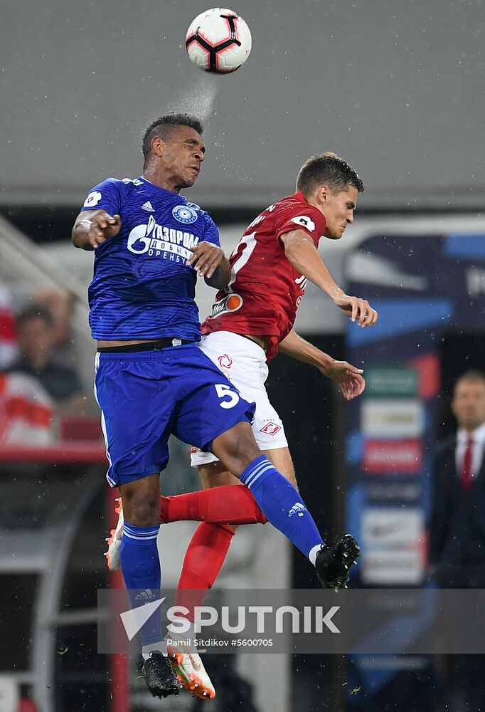 Football. Russian Premier League. Spartak vs. Orenburg