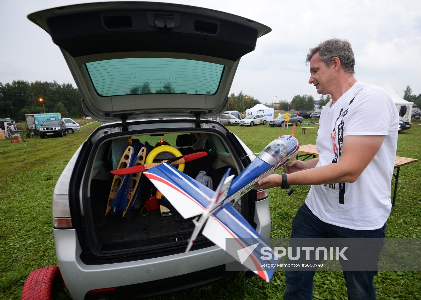 Drone and airplane model show in Moscow Region