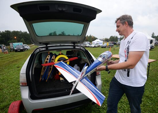 Drone and airplane model show in Moscow Region