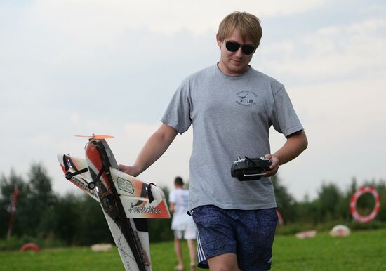 Drone and airplane model show in Moscow Region