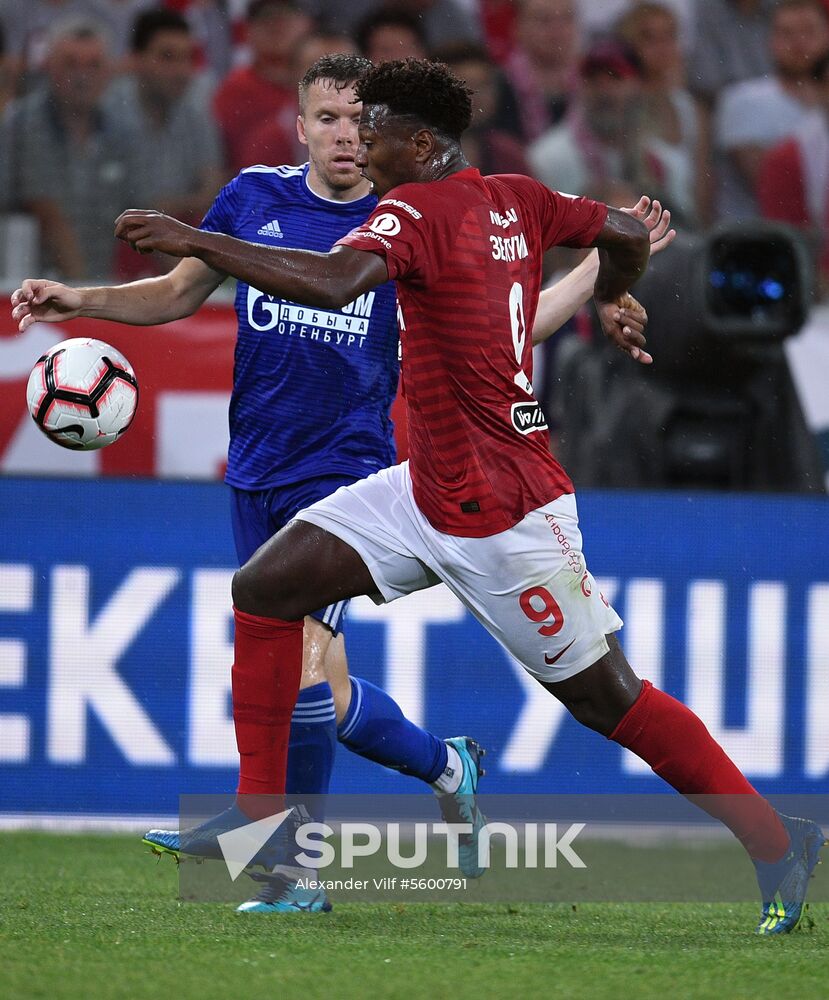 Football. Russian Premier League. Spartak vs. Orenburg