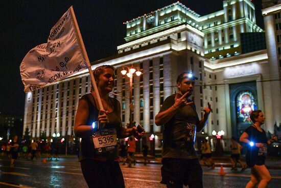 Night run in Moscow