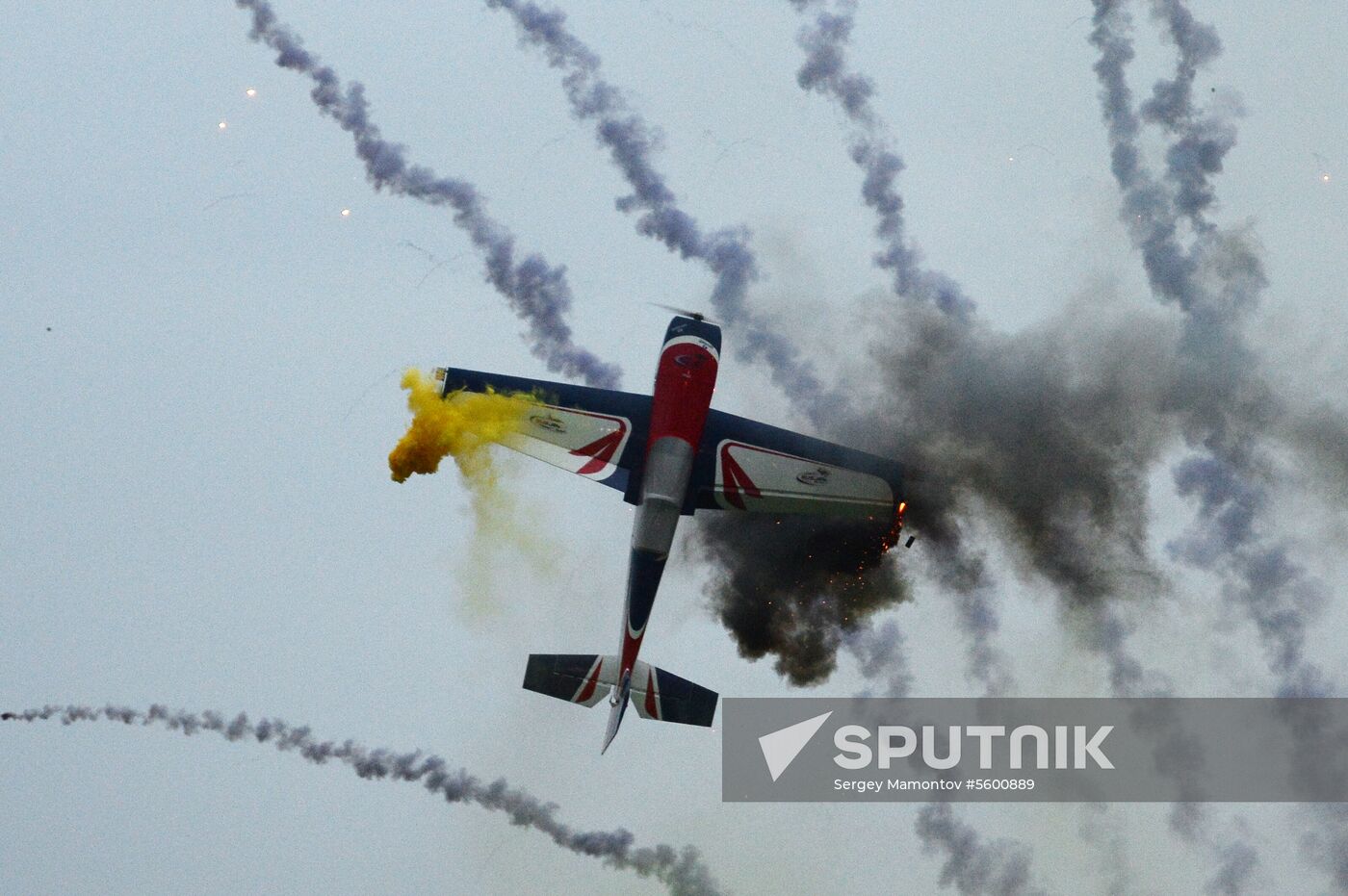 Drone and airplane model show in Moscow Region