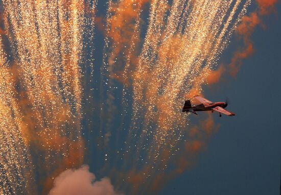 Drone and airplane model show in Moscow Region