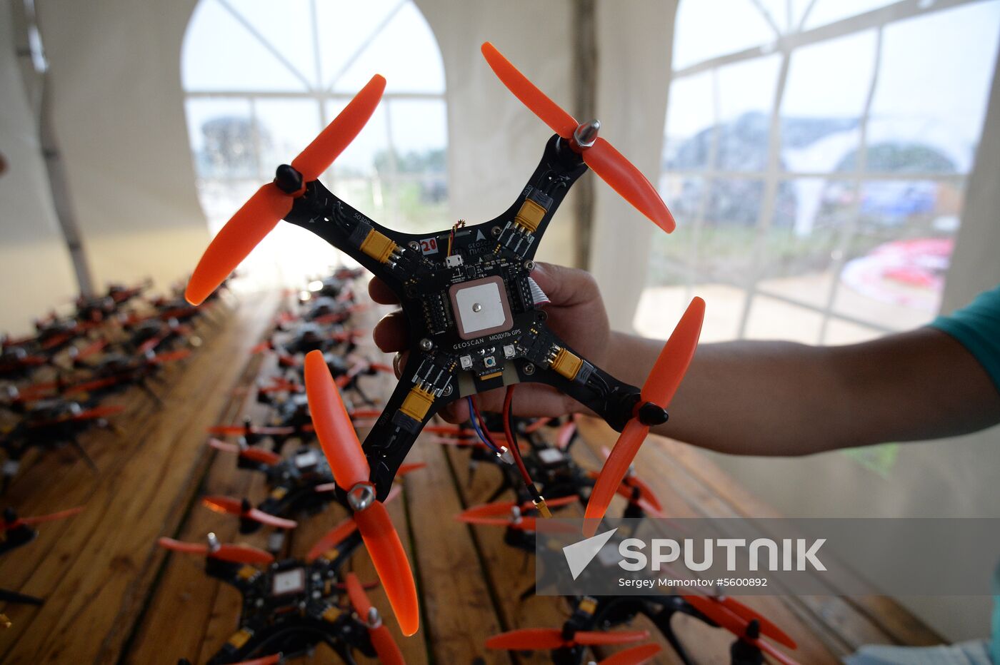 Drone and airplane model show in Moscow Region