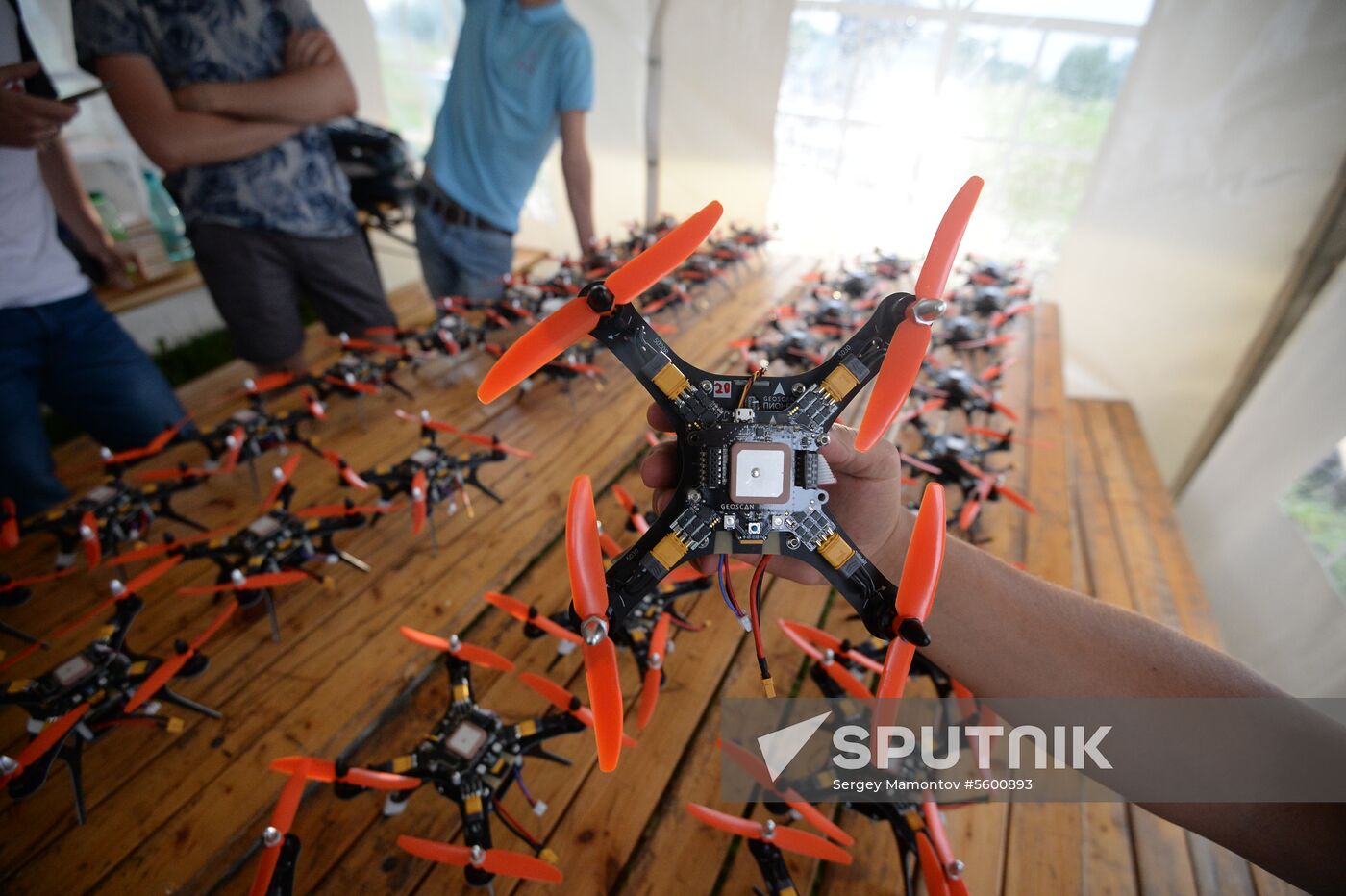 Drone and airplane model show in Moscow Region