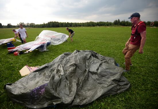 Drone and airplane model show in Moscow Region