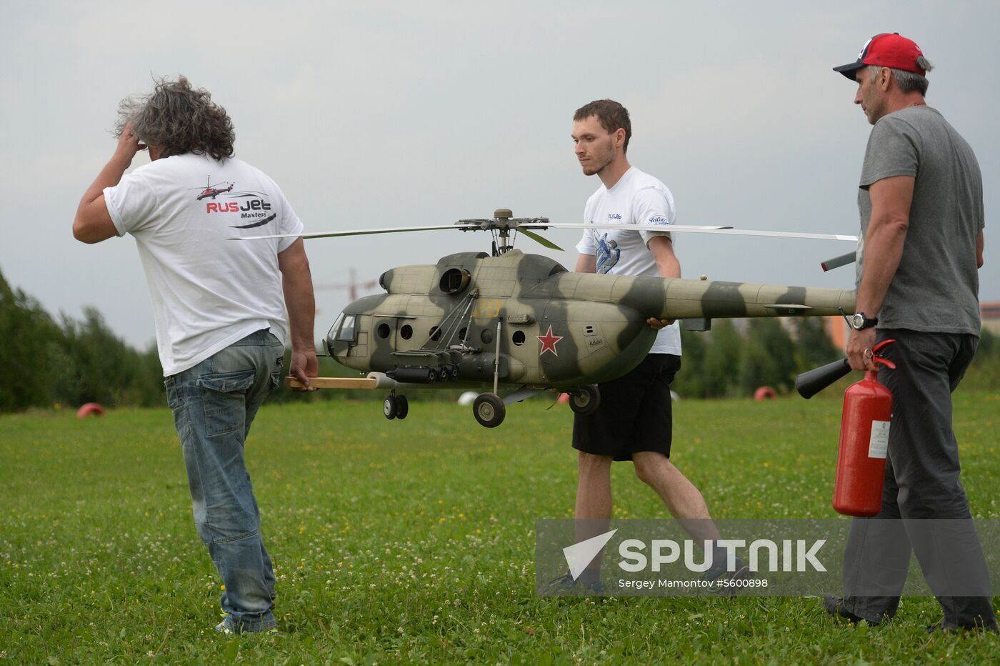 Drone and airplane model show in Moscow Region