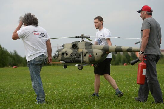 Drone and airplane model show in Moscow Region
