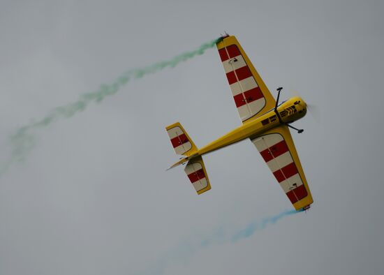 Drone and airplane model show in Moscow Region