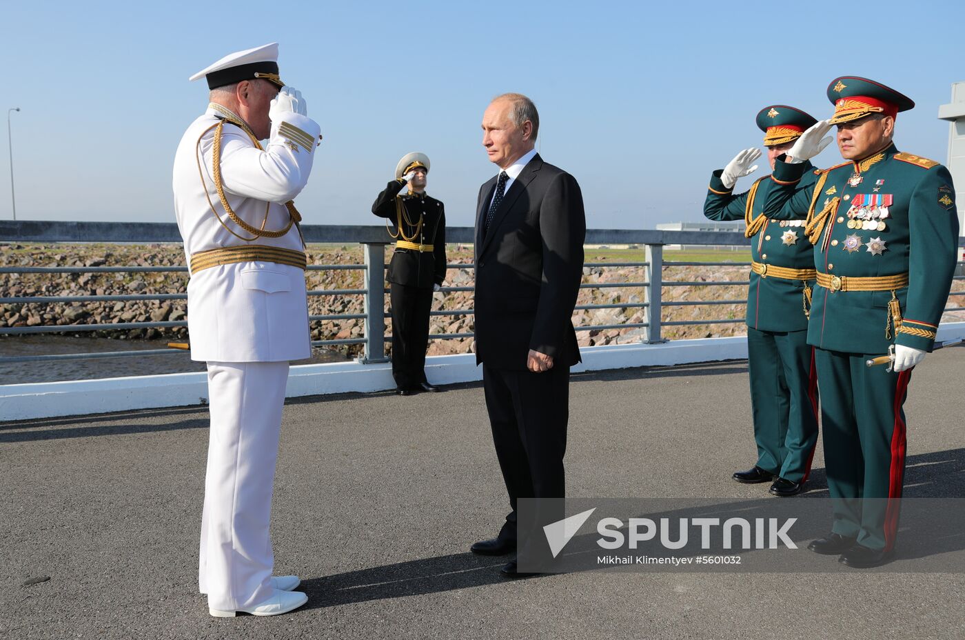 Russian President Vladimir Putin attends Main Naval Parade