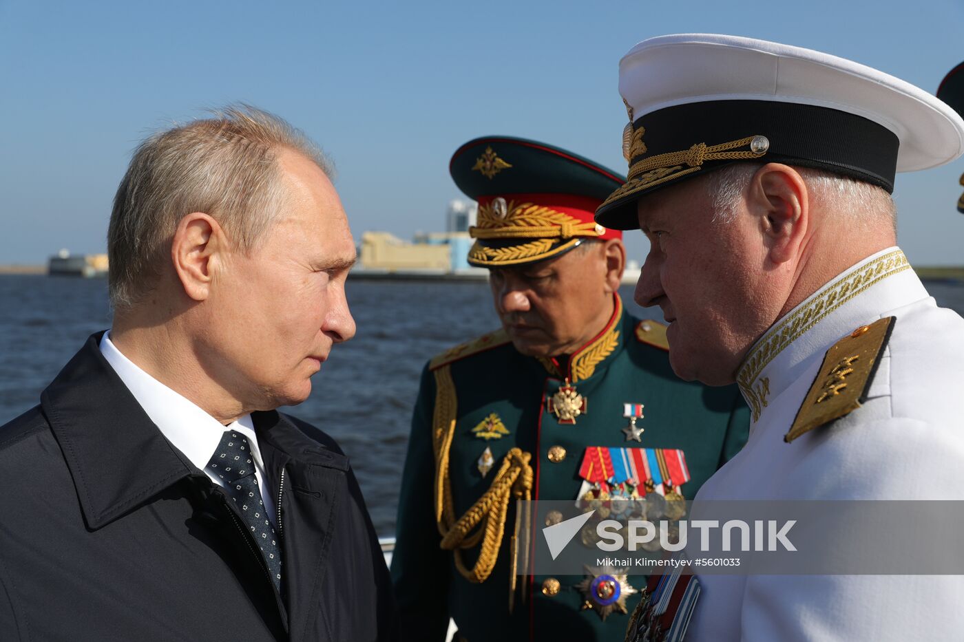Russian President Vladimir Putin attends Main Naval Parade