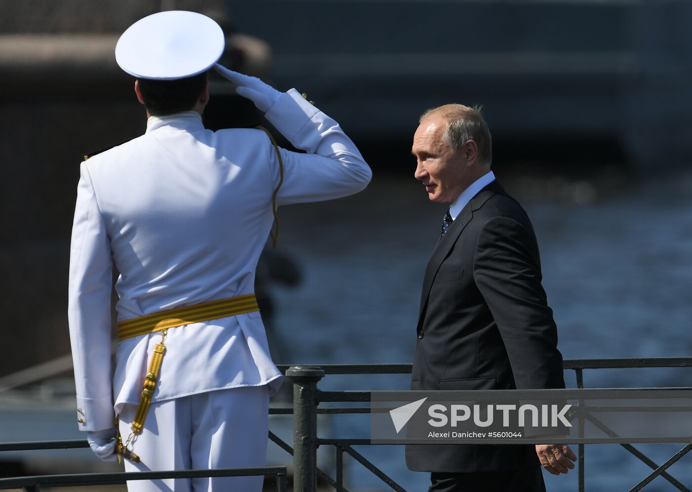 Russian President Vladimir Putin attends Main Naval Parade