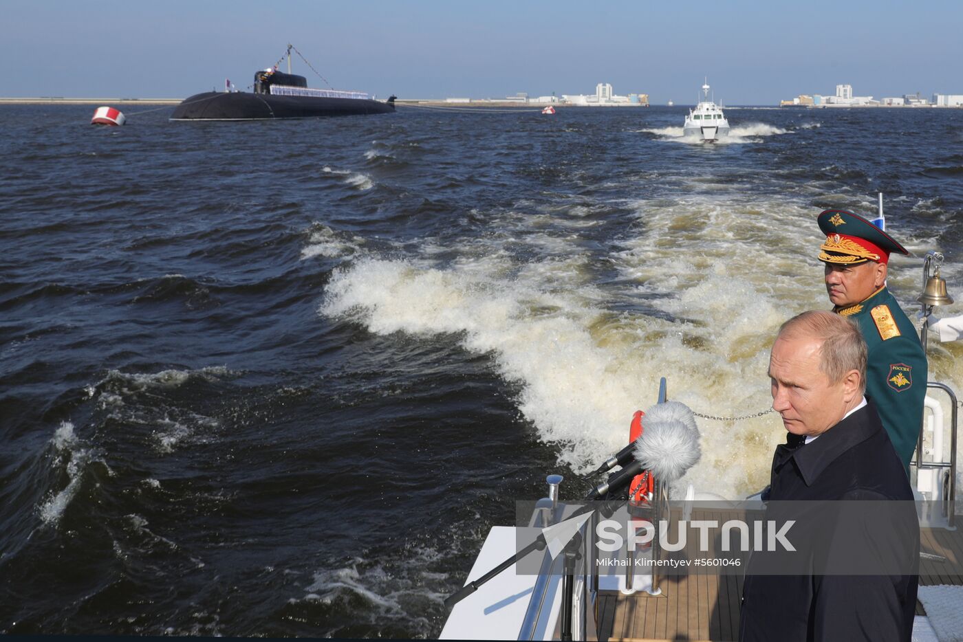 Russian President Vladimir Putin attends Main Naval Parade