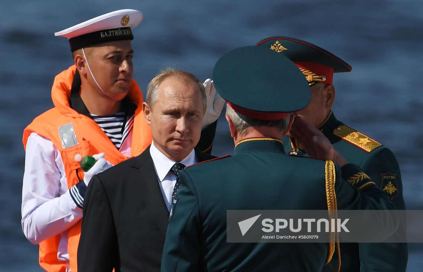 Russian President Vladimir Putin attends Main Naval Parade