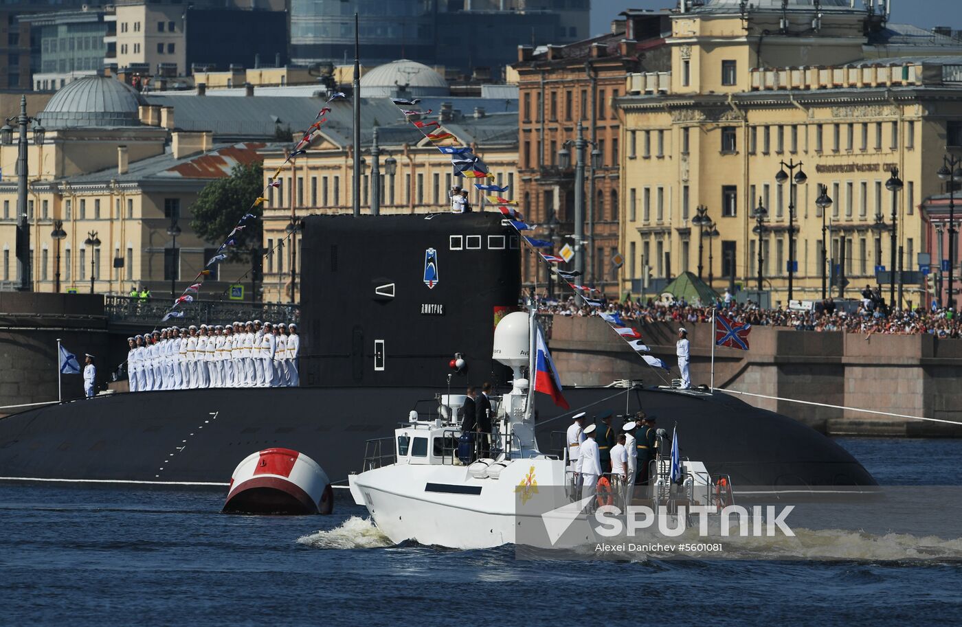 Russian President Vladimir Putin attends Main Naval Parade