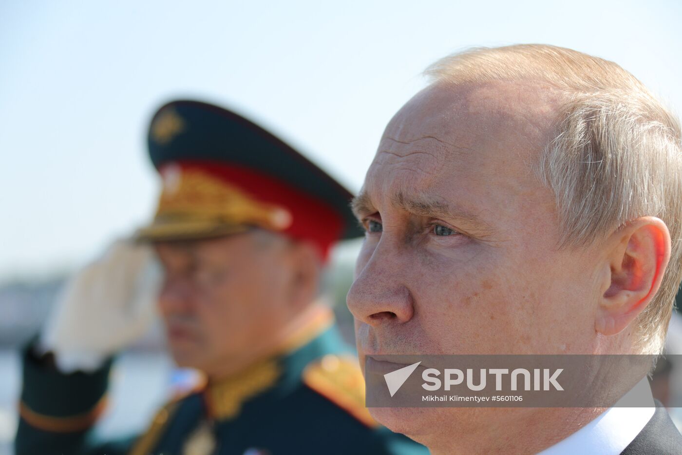 Russian President Vladimir Putin attends Main Naval Parade