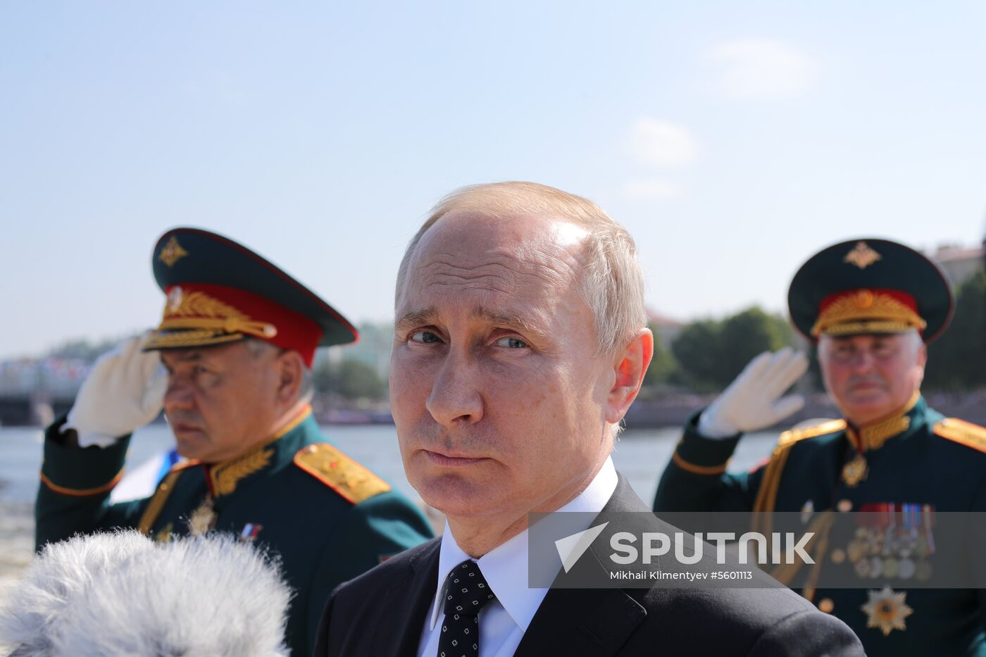 Russian President Vladimir Putin attends Main Naval Parade