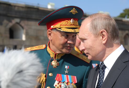 Russian President Vladimir Putin attends Main Naval Parade