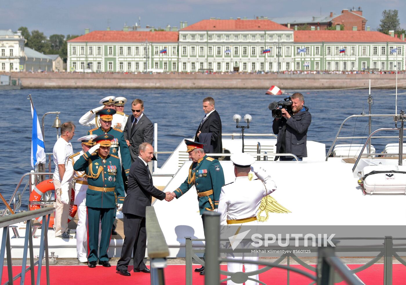 Russian President Vladimir Putin attends Main Naval Parade