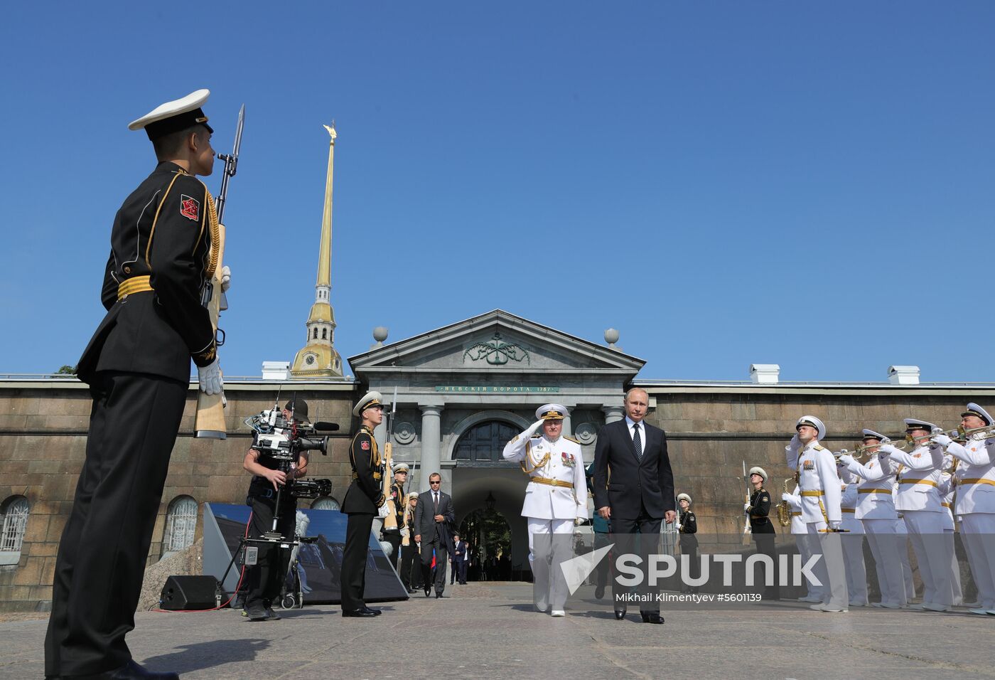 Russian President Vladimir Putin attends Main Naval Parade