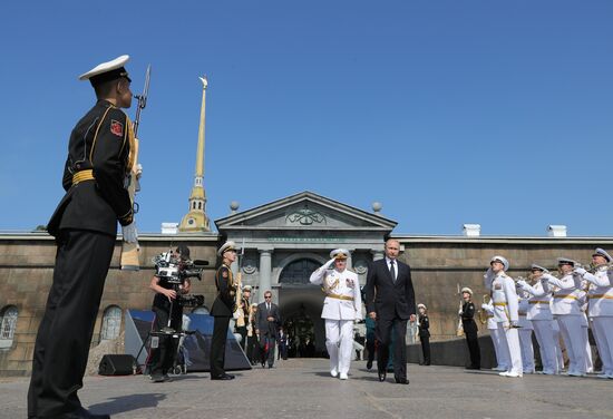 Russian President Vladimir Putin attends Main Naval Parade