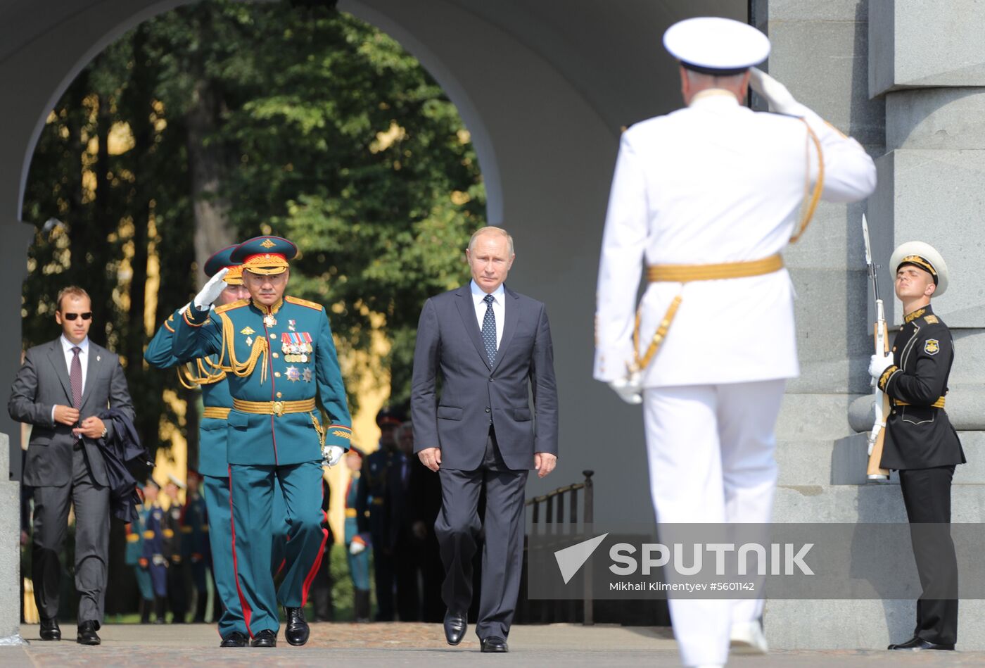 Russian President Vladimir Putin attends Main Naval Parade
