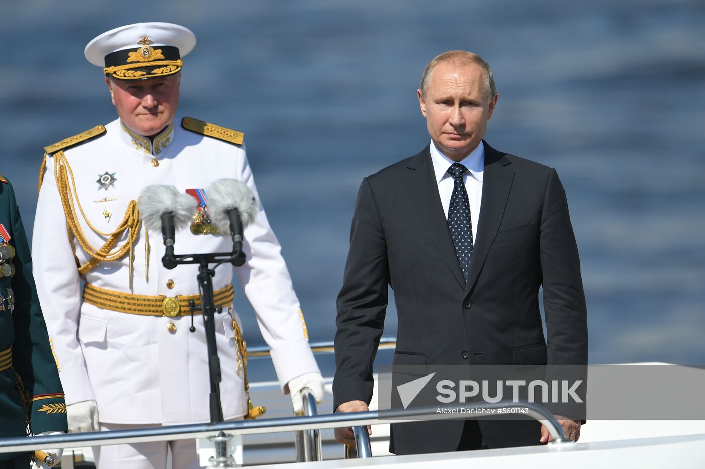 Russian President Vladimir Putin attends Main Naval Parade
