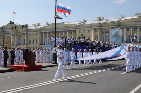 Russian President Vladimir Putin attends Main Naval Parade